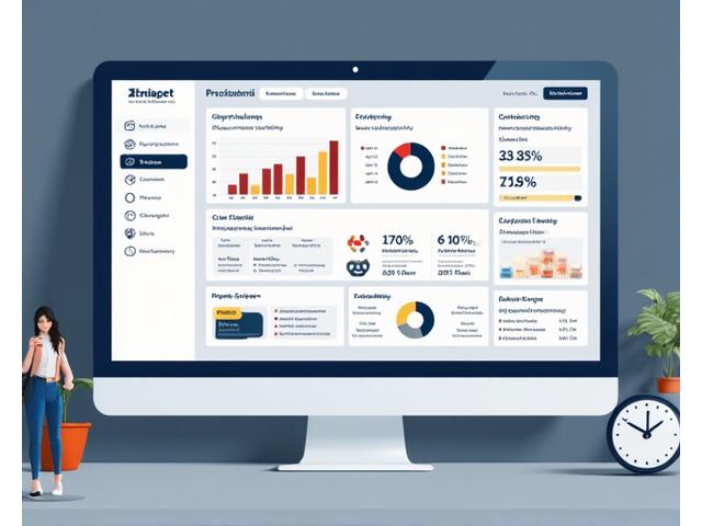 Corporate training platform with analytics dashboard and professional interface